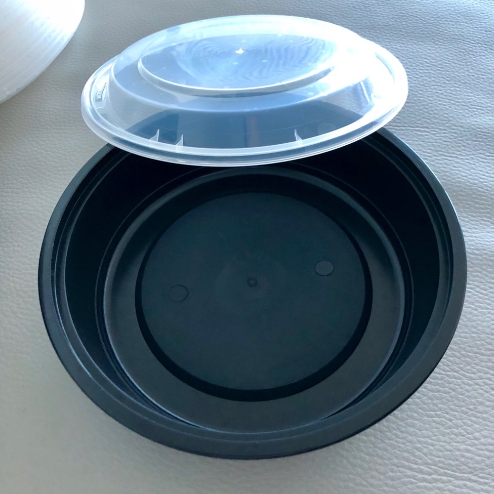 25 Plastic Meal Prep Food Container Bowls w/Lids